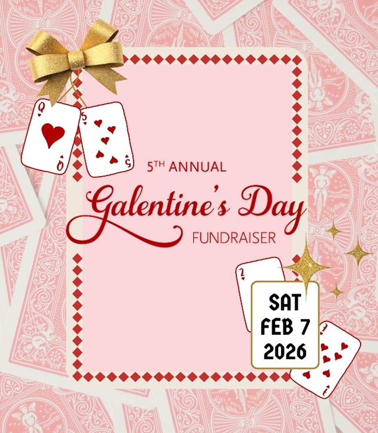 5th Annual Valentine's Day Fundraiser Poster