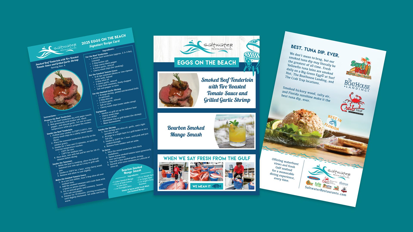 Spread of Saltwater Restaurants Recipes