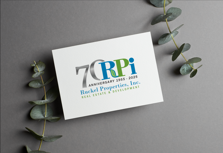 Ruckel Properties 70th anniversary card