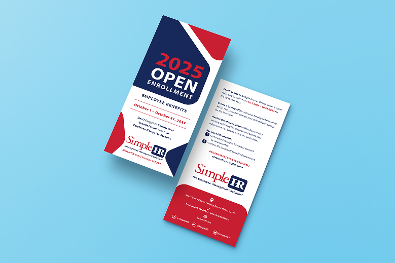 SimpleHR Enrollment leaflets