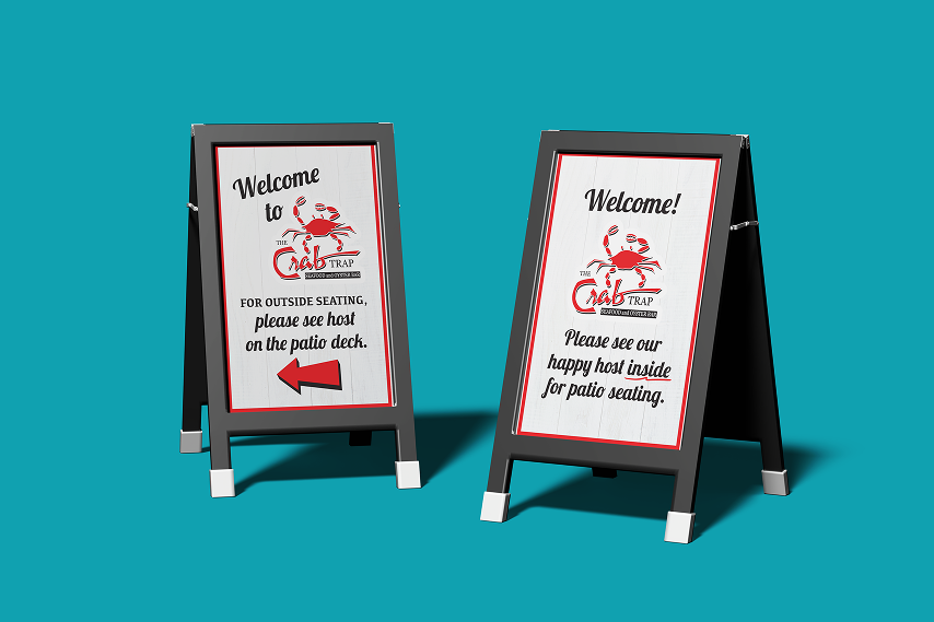 Crab Trap Welcome Signs