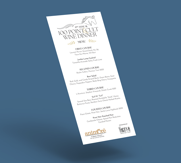 Wine Dinner Flyer