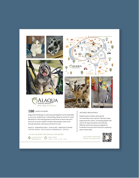 Alaqua Animal Refuge Map Poster