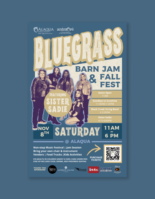 Bluegrass Barn Jam and Fall Fest Poster